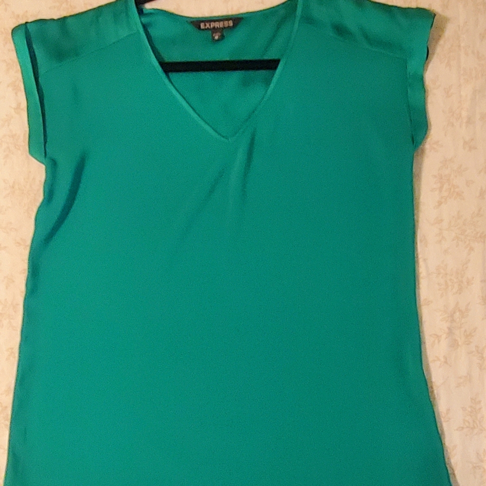 Express Brand Beautiful Green Casual Blouse